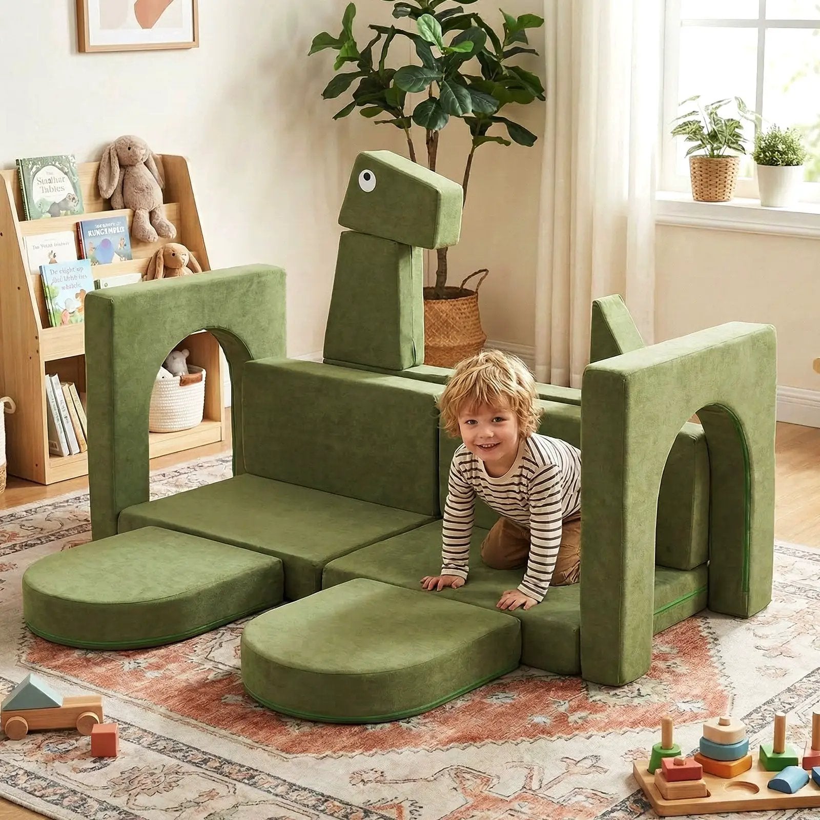13 Pieces Modular Kids Play Couch for Inspiring Creativity by DirectDeals