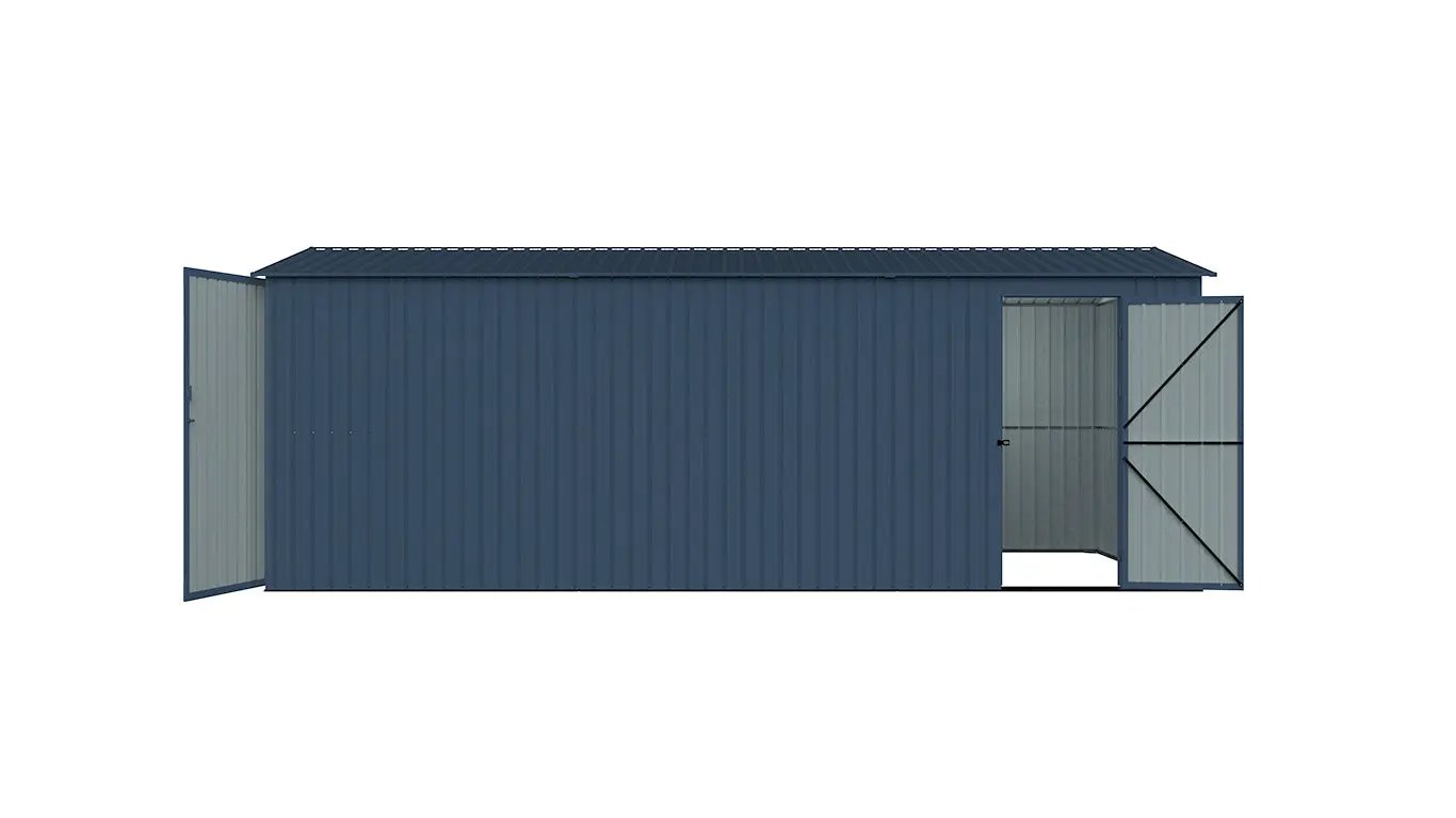 13'x20' Plus Upgraded Metal Shed w/ Double Front Doors & Side Entry Door by Chery Industrial