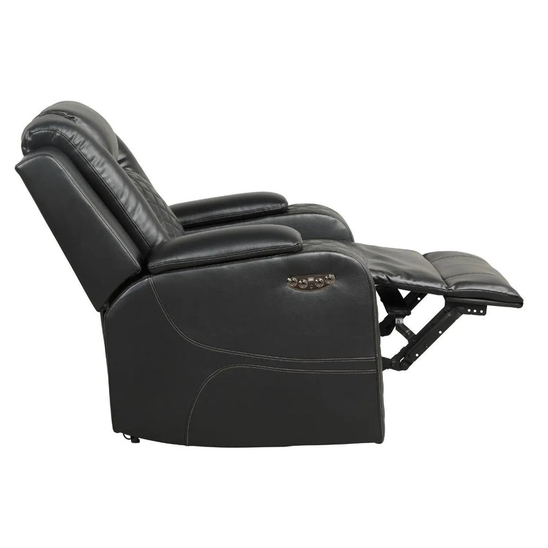 Benz - Power Recliner Set With LED Lighting And USB Charging by HouseOfZazla