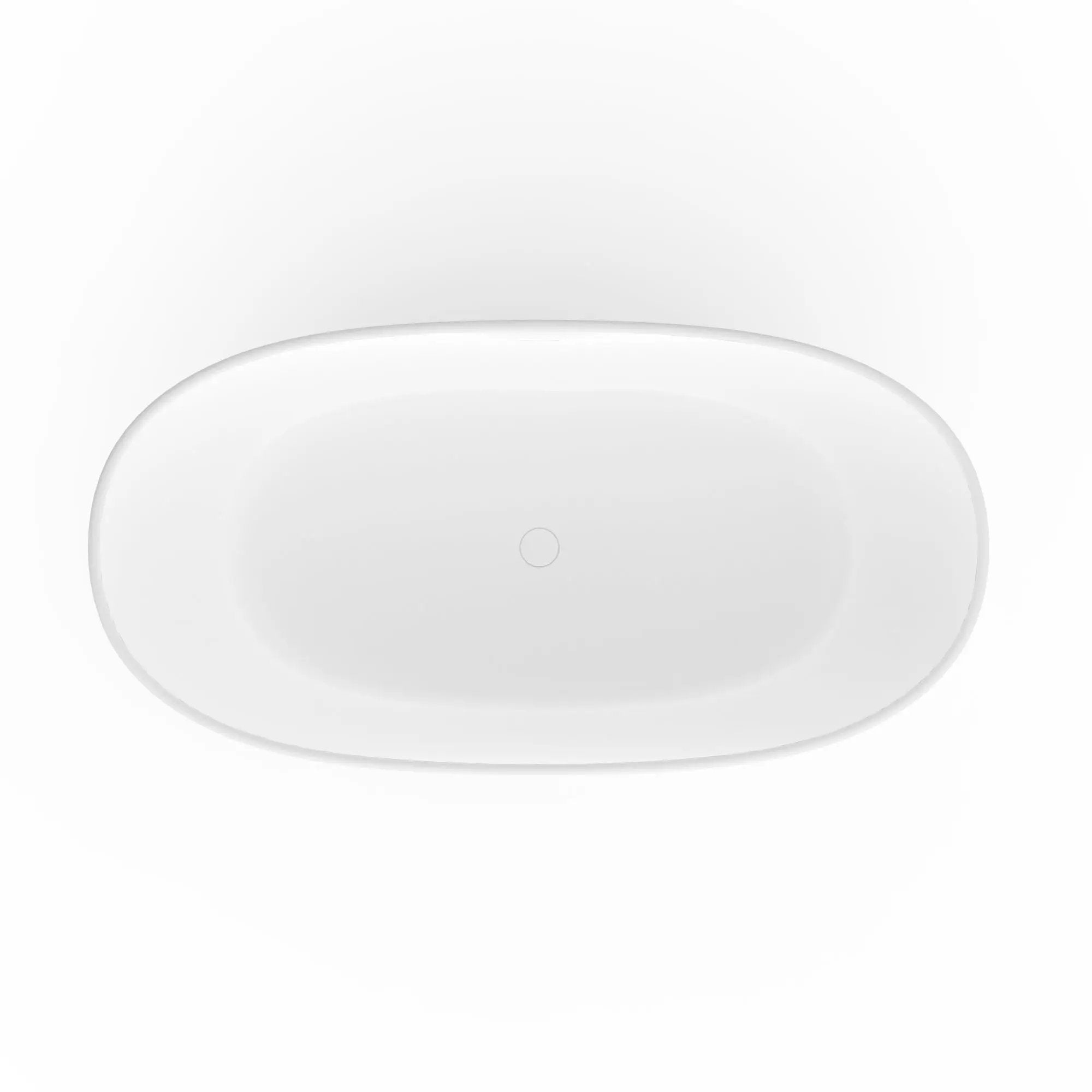 73 Inch Artificial Stone Solid Surface Freestanding Bathroom Bathtub by HouseOfZazla