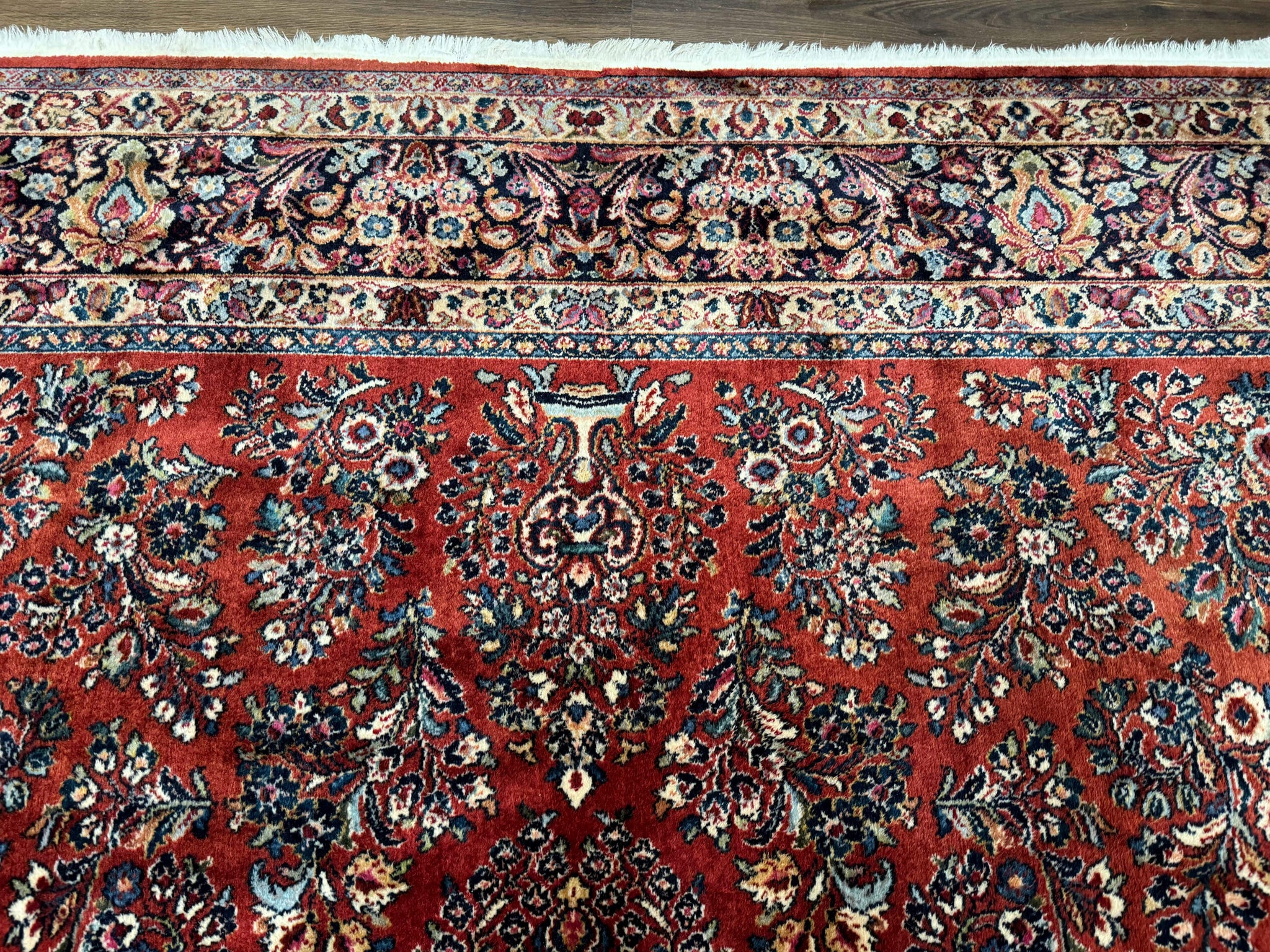 10x18 Karastan Sarouk Rug #785, Wool Large Palace Sized Vintage Karastan Carpet by Jewel Rugs