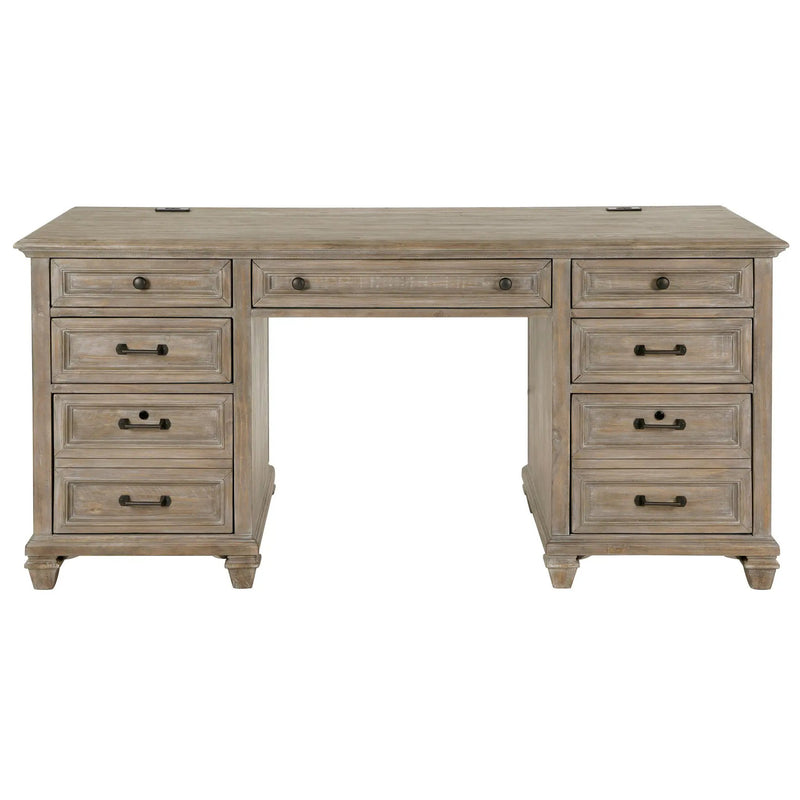 Lancaster - Executive Desk - Dove Tail Gray by Unique Piece Furniture
