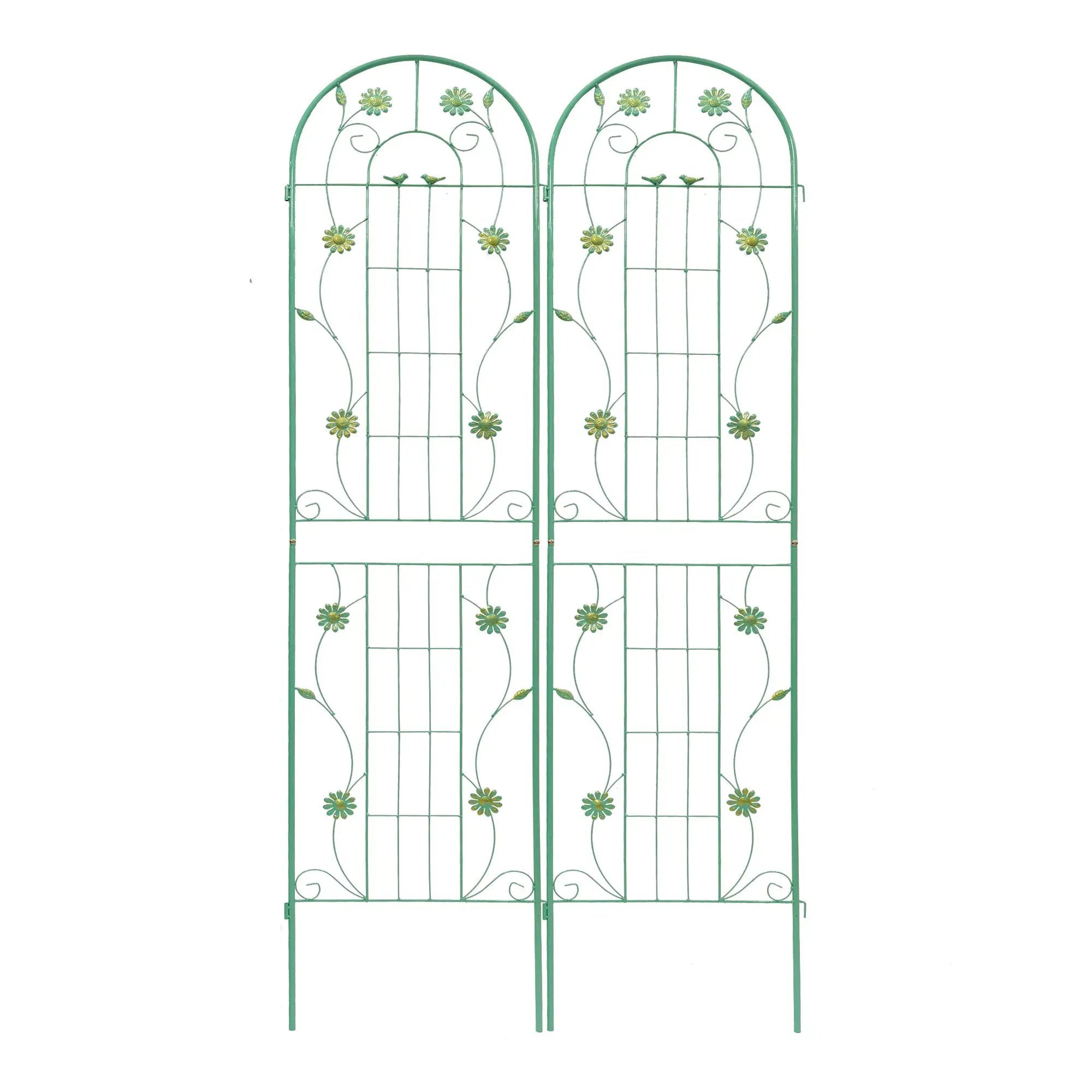 4 Pack Metal Garden Trellis 86.7'' x 19.7'' Rustproof Trellis for Climbing Plants by HouseOfZazla