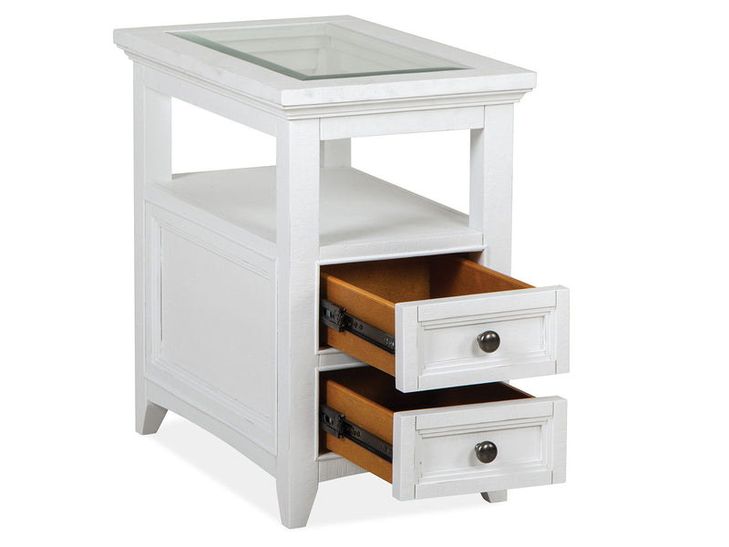 Heron Cove - Chairside End Table - Chalk White, photo 2 of 7