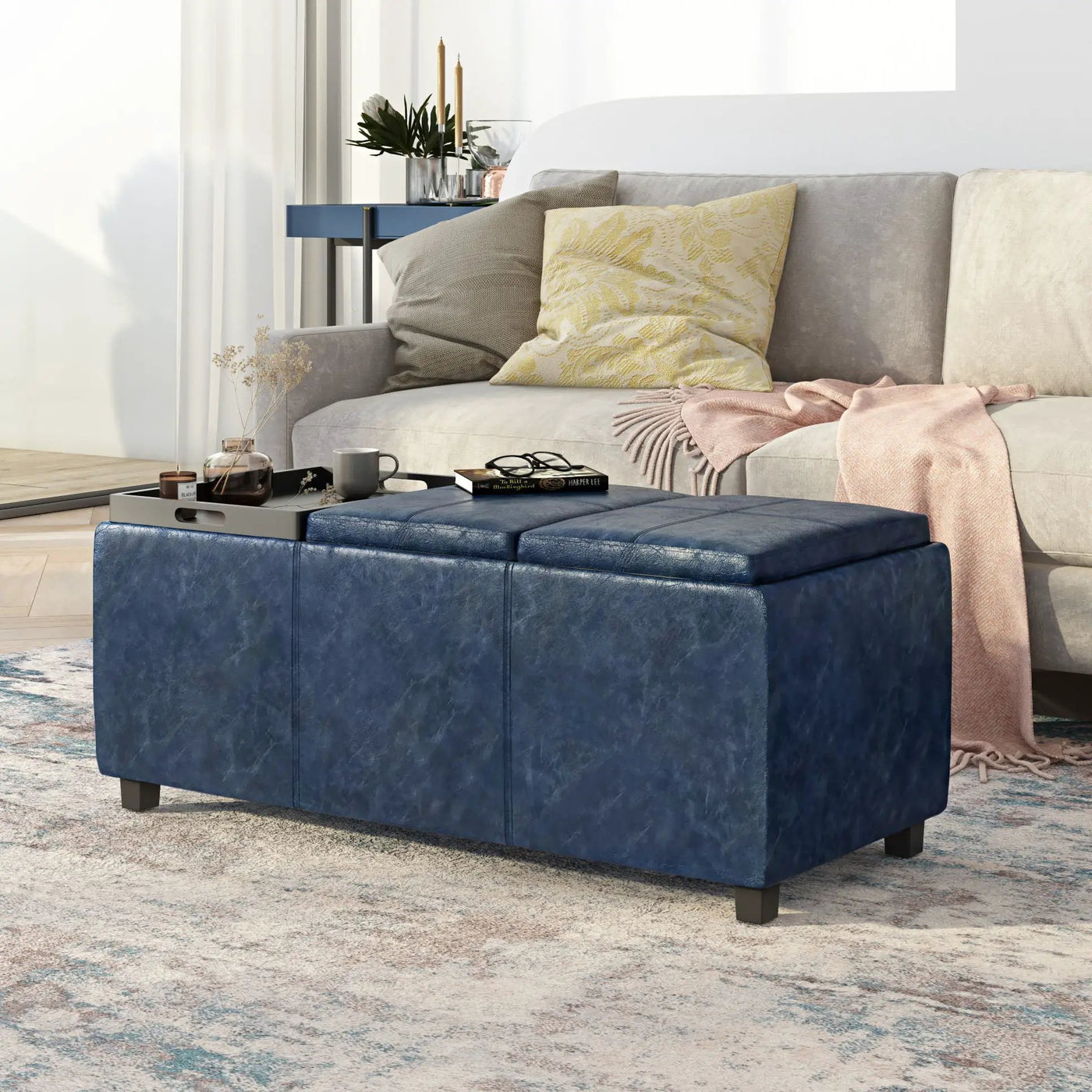 Avalon - Upholstered Storage Ottoman by HouseOfZazla