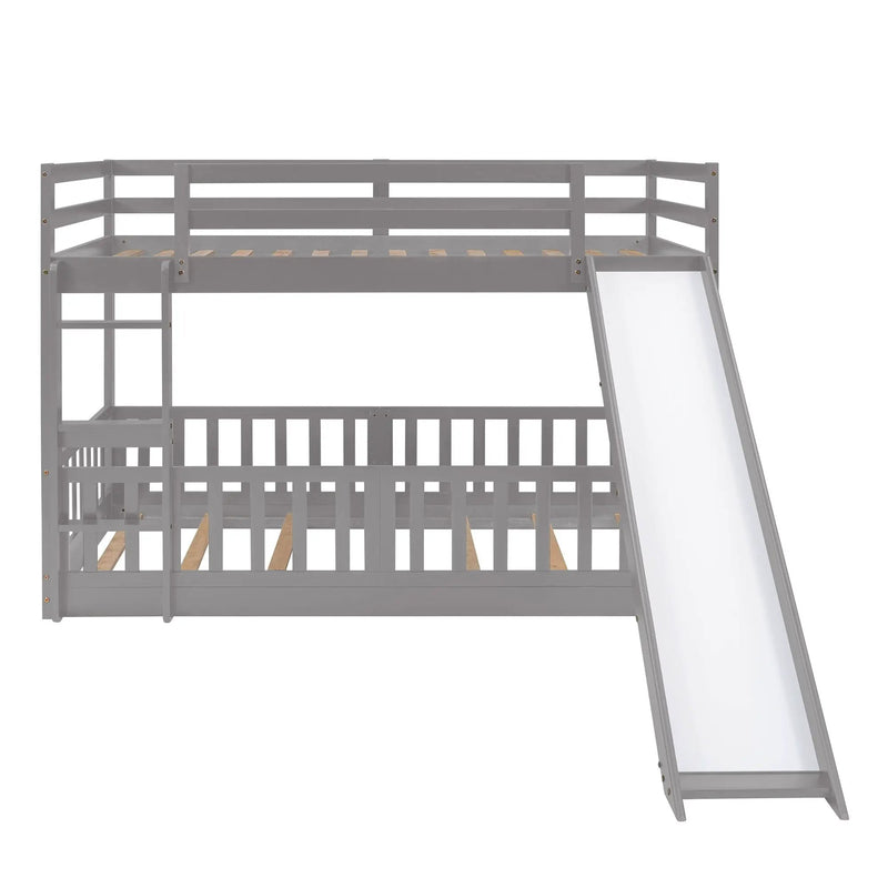 Functional Bunk Bed & Convertible Ladder And Slide by HouseOfZazla