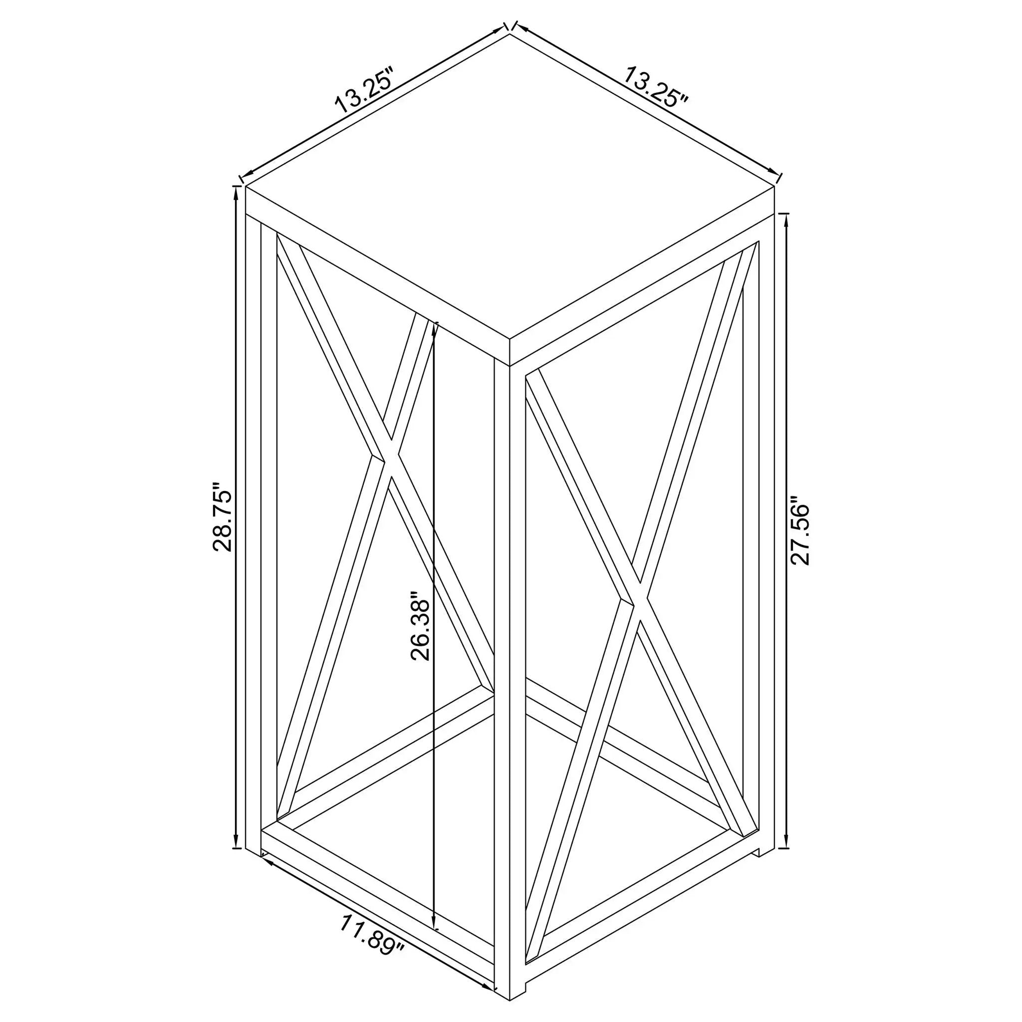 Accent Table With Accents - Glossy White by HouseOfZazla