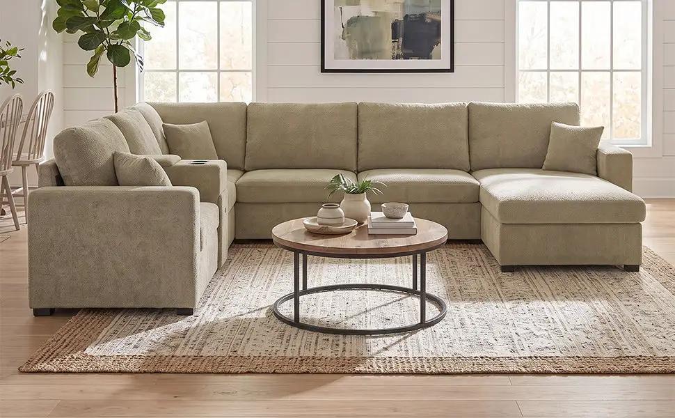 5-Seat Modular Sectional Sofa Couch by HouseOfZazla