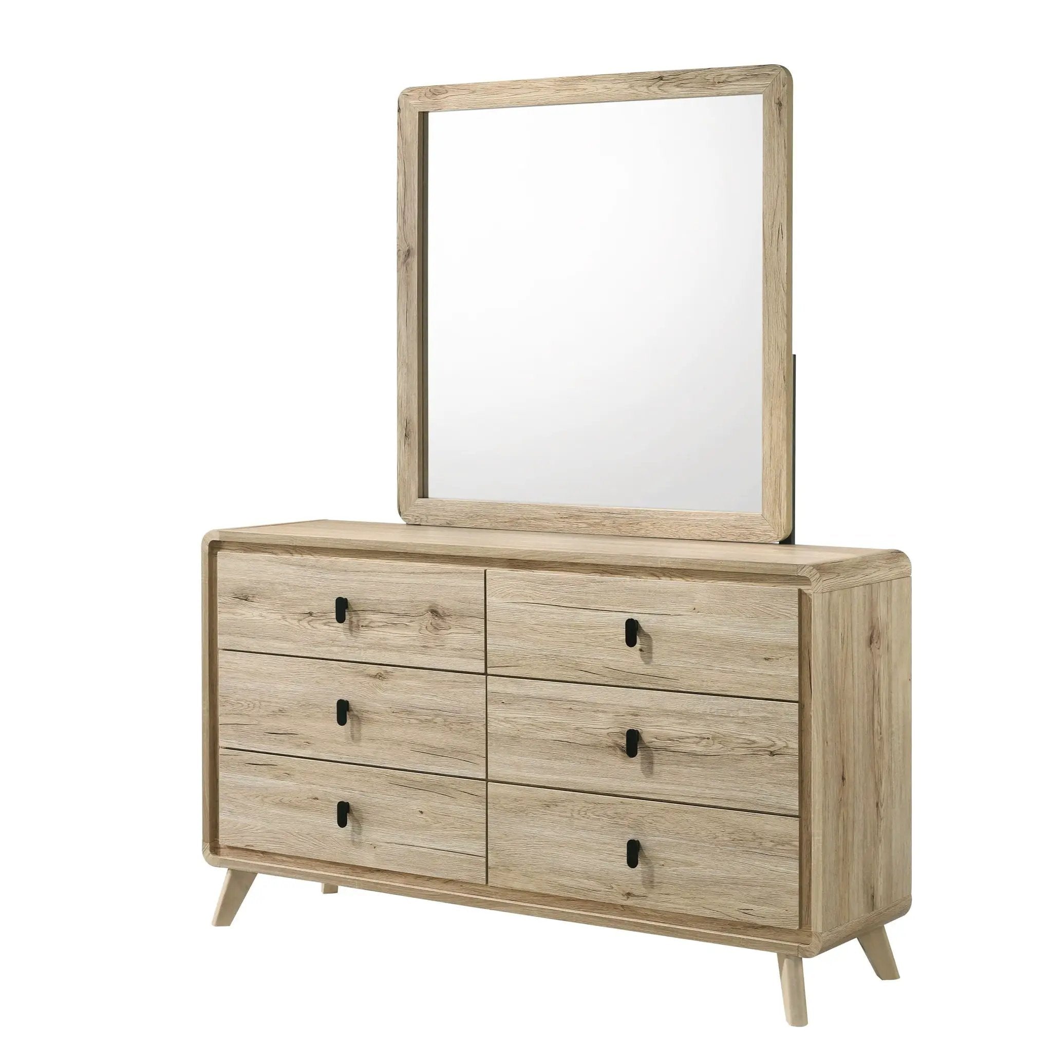 Dresser, 6 Drawers Storage - Beige by Unique Piece Furniture