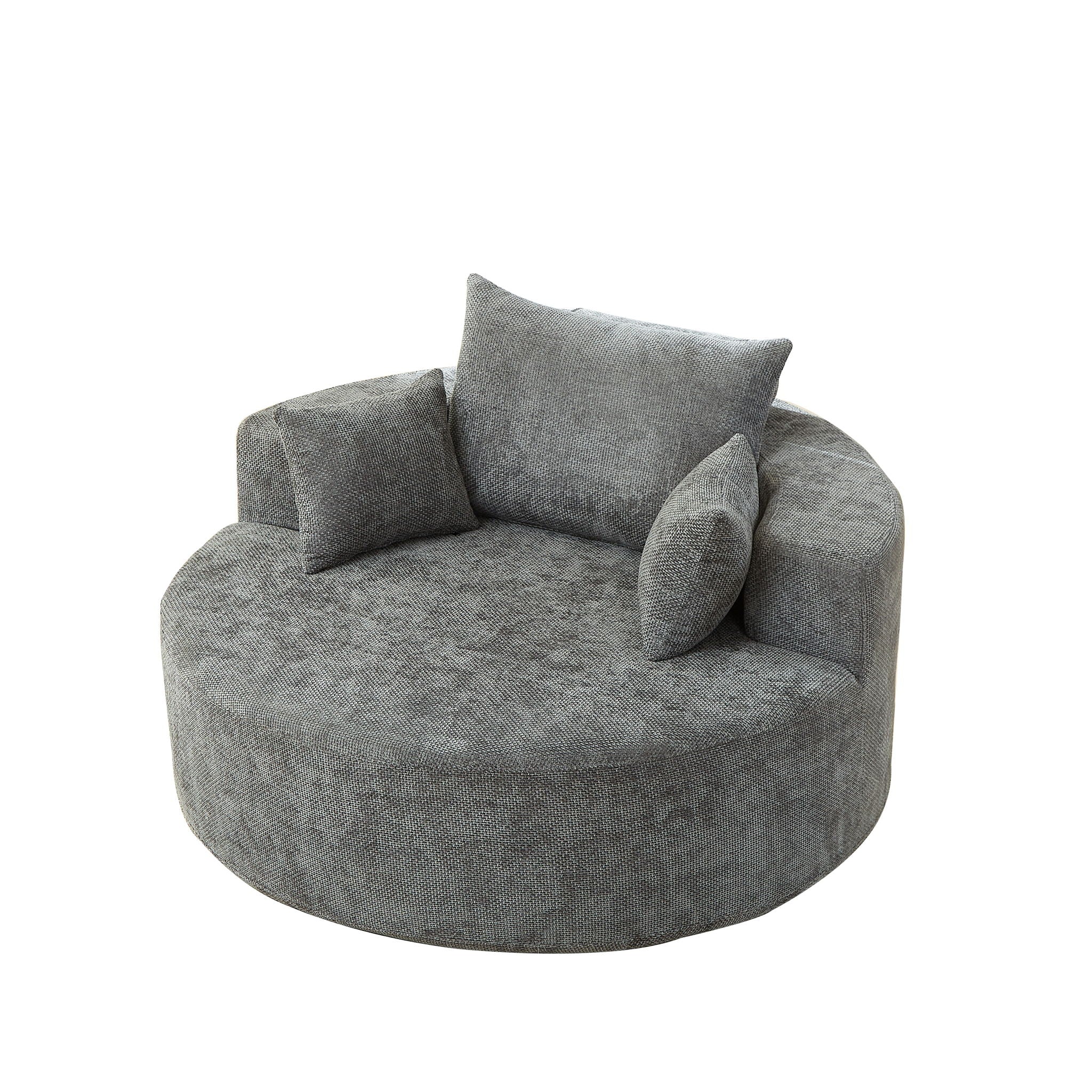 Single Sofa, Sleeper Chair For Living Room - Gray by HouseOfZazla