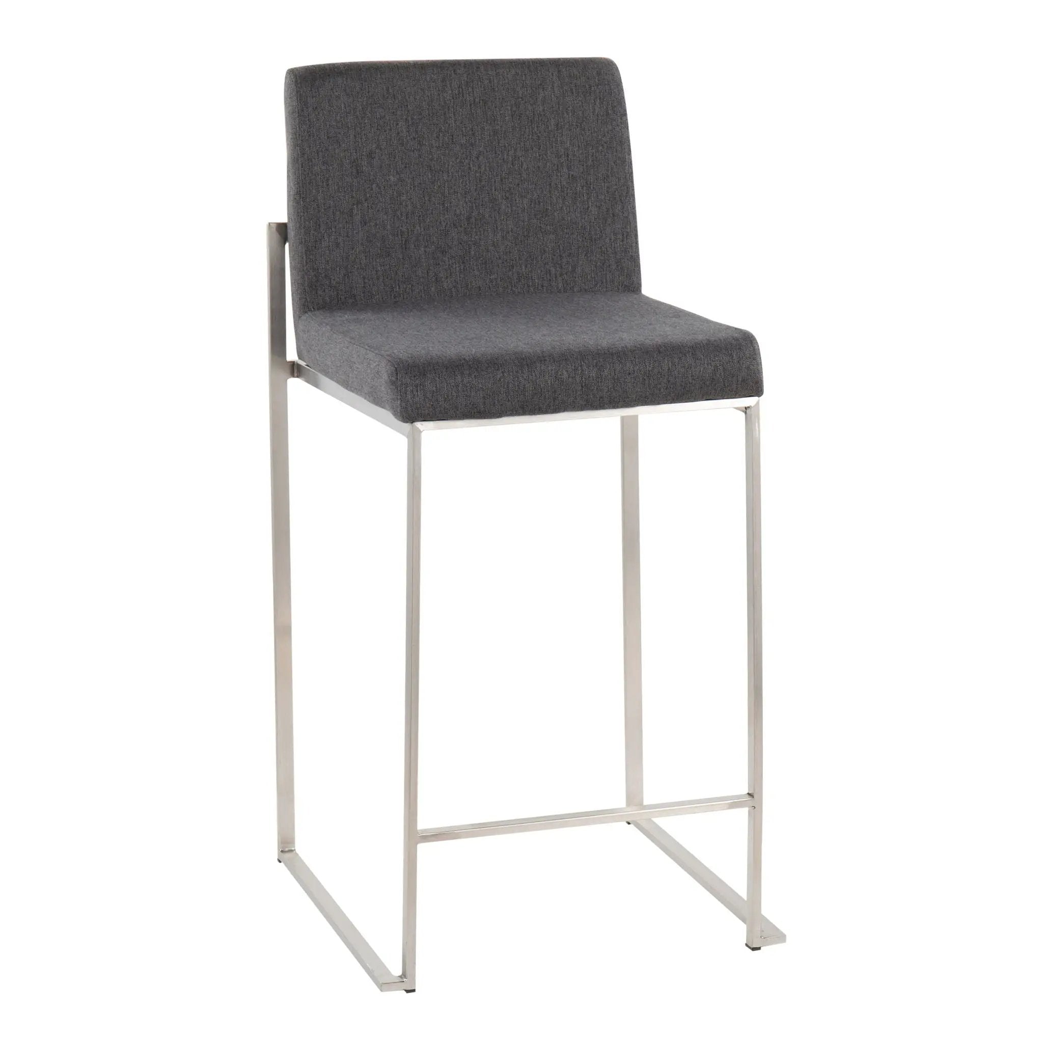Fuji - Contemporary High Back Counter Stool, Functional Design by HouseOfZazla