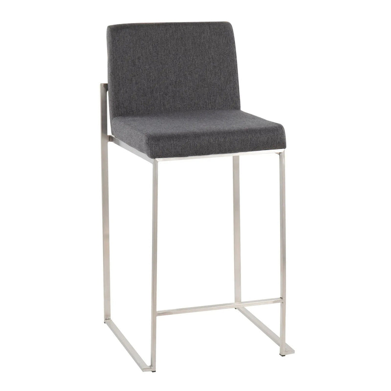 Fuji - Contemporary High Back Counter Stool, Functional Design by HouseOfZazla