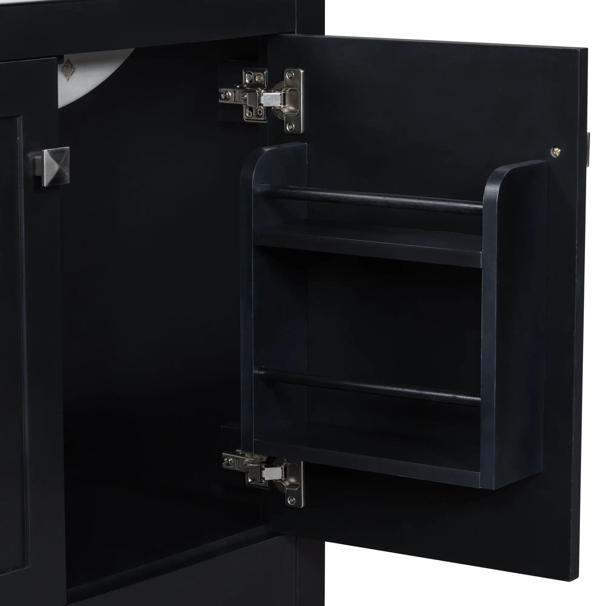 Bathroom Vanity With Single Sink, Combo Cabinet Undermount Sink, Bathroom Storage Cabinet With Two Doors And A Drawer, Soft Closing, Multifunctional Storage, Solid Wood Frame by HouseOfZazla