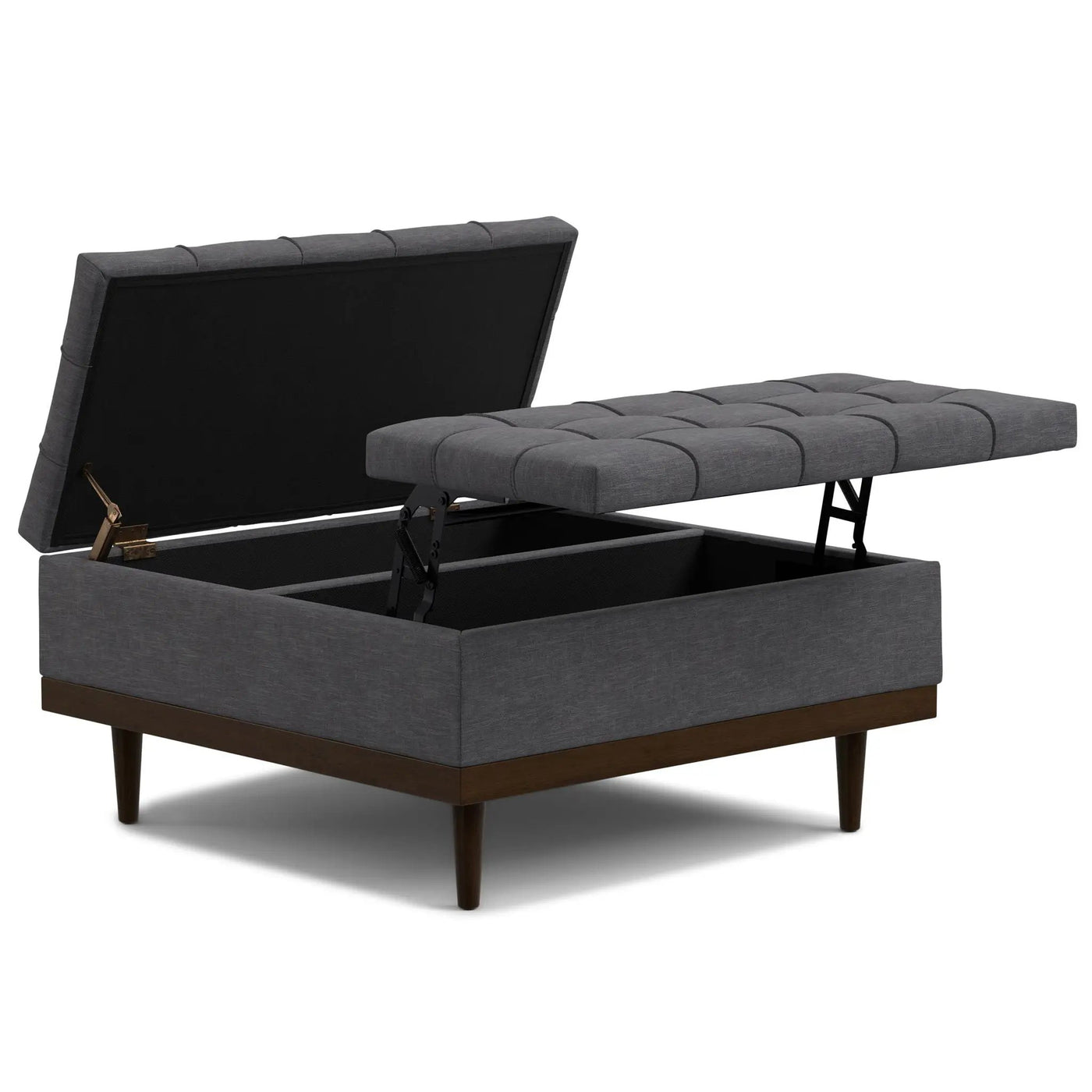 Mariah - Upholstered Lift Top Table Storage Ottoman by HouseOfZazla