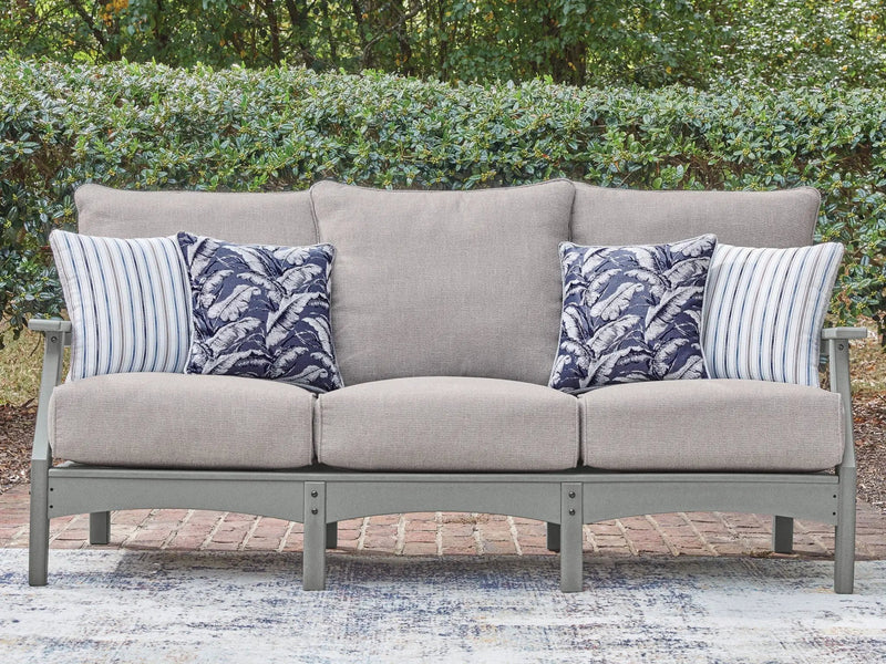 Cove Beach - Sofa With Cushion - Gray by Unique Piece Furniture