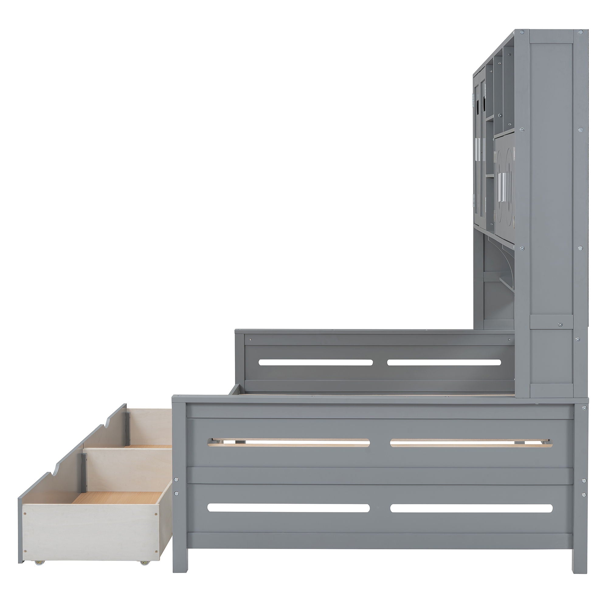 Daybed With All-In-One Cabinet And Shelf by HouseOfZazla
