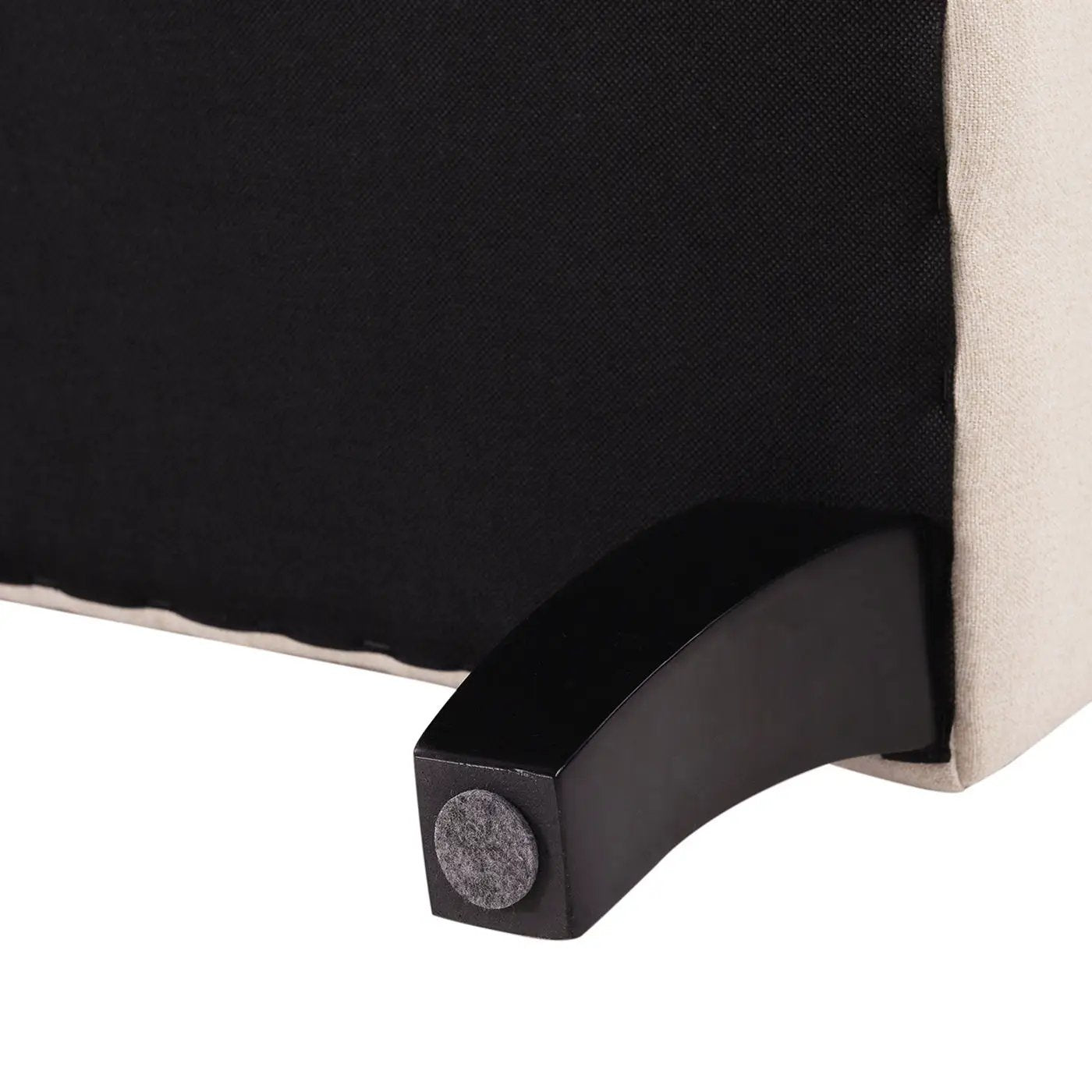 Kathy - Roll Arm Entryway Accent Bench - Sky Neutral Beige by HouseOfZazla