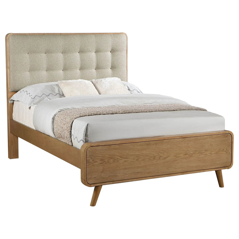 Robyn Wood Full Platform Bed Light Ash by Unique Piece Furniture