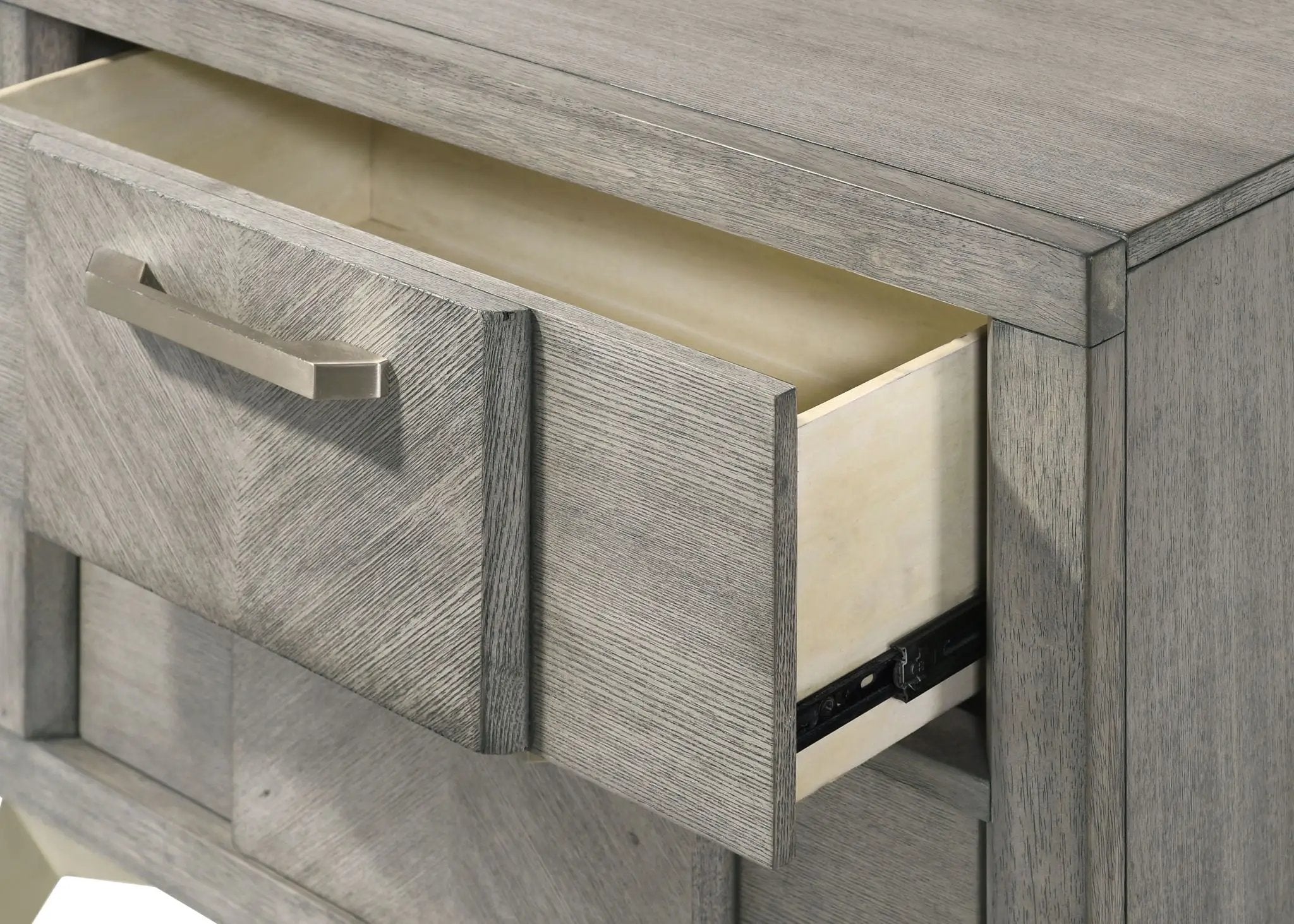 2 Drawer Night Bookmatched Veneers - Gray by HouseOfZazla