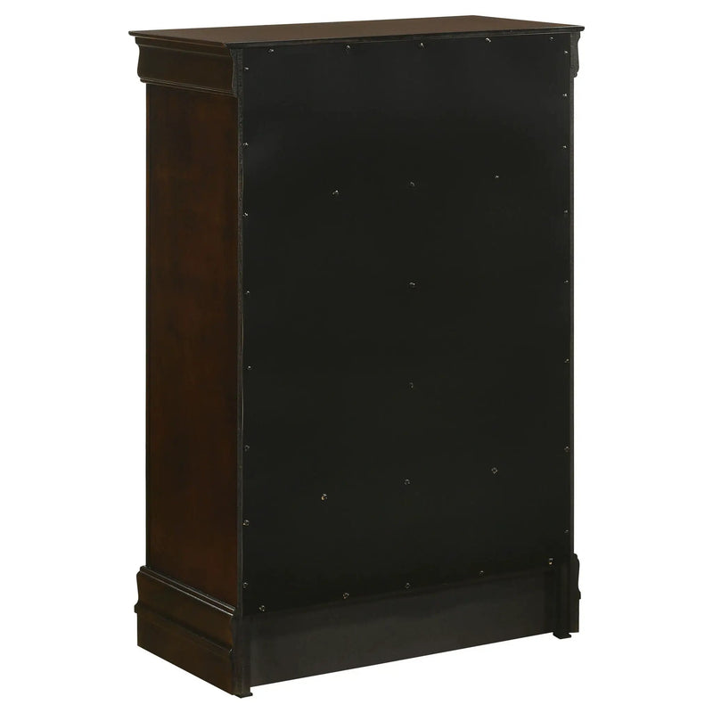 Louis Philippe 5-drawer Bedroom Chest Cappuccino by Unique Piece Furniture