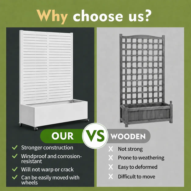 Metal Planter Box with Trellis by HouseOfZazla