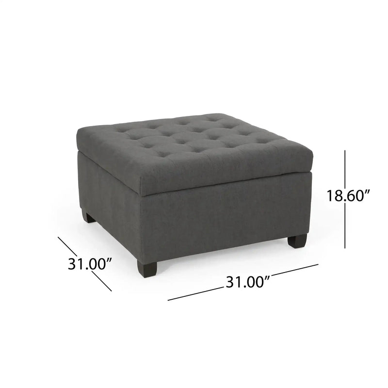 Isabella - Contemporary Ottoman With Storage by HouseOfZazla