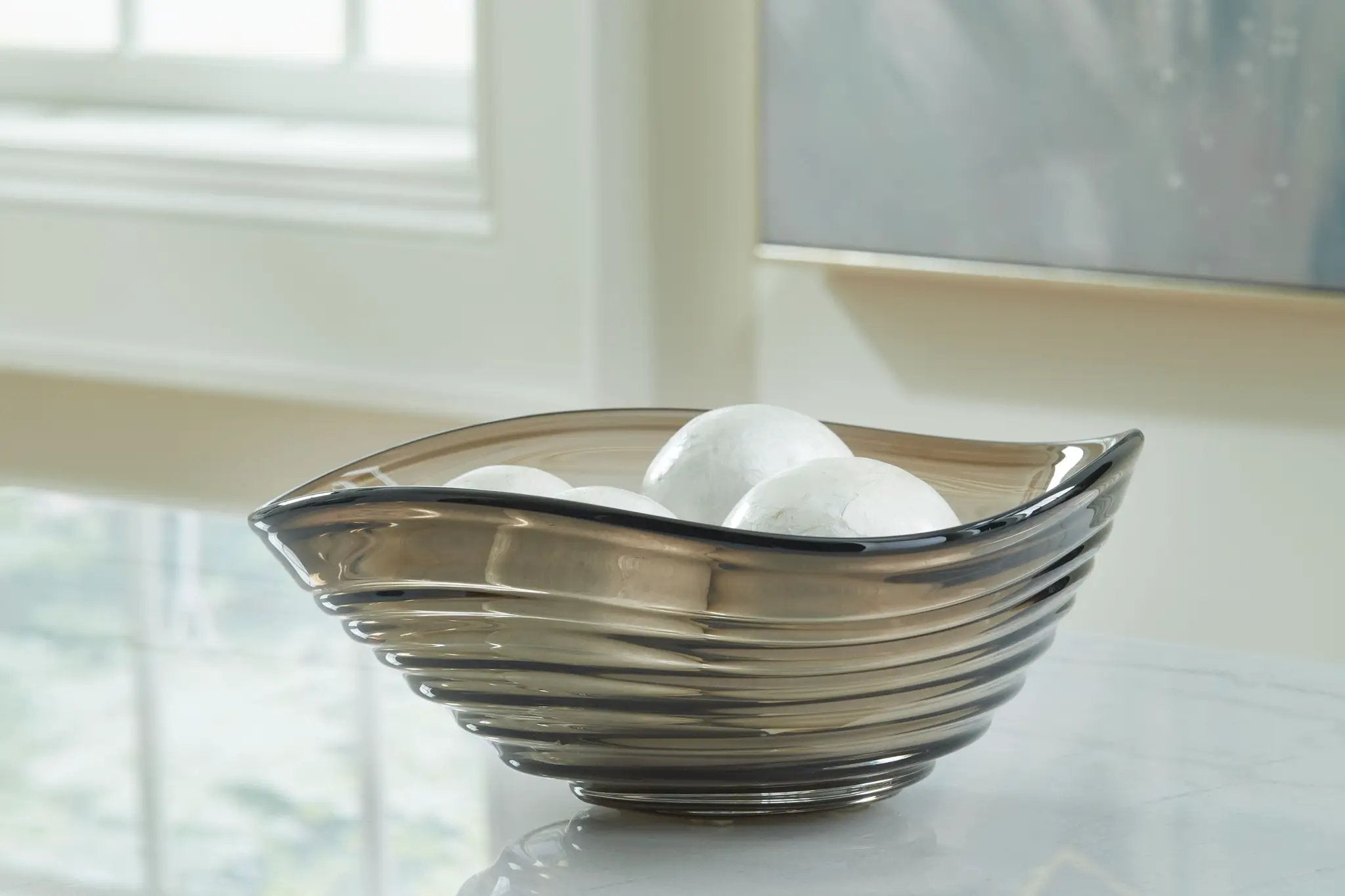 Solariston - Bowl - Gray / Brown by Unique Piece Furniture