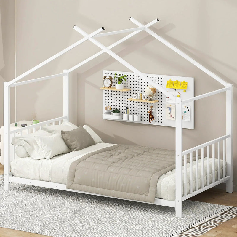 Metal House Platform Bed With Modern Design And Durable Frame by Unique Piece Furniture