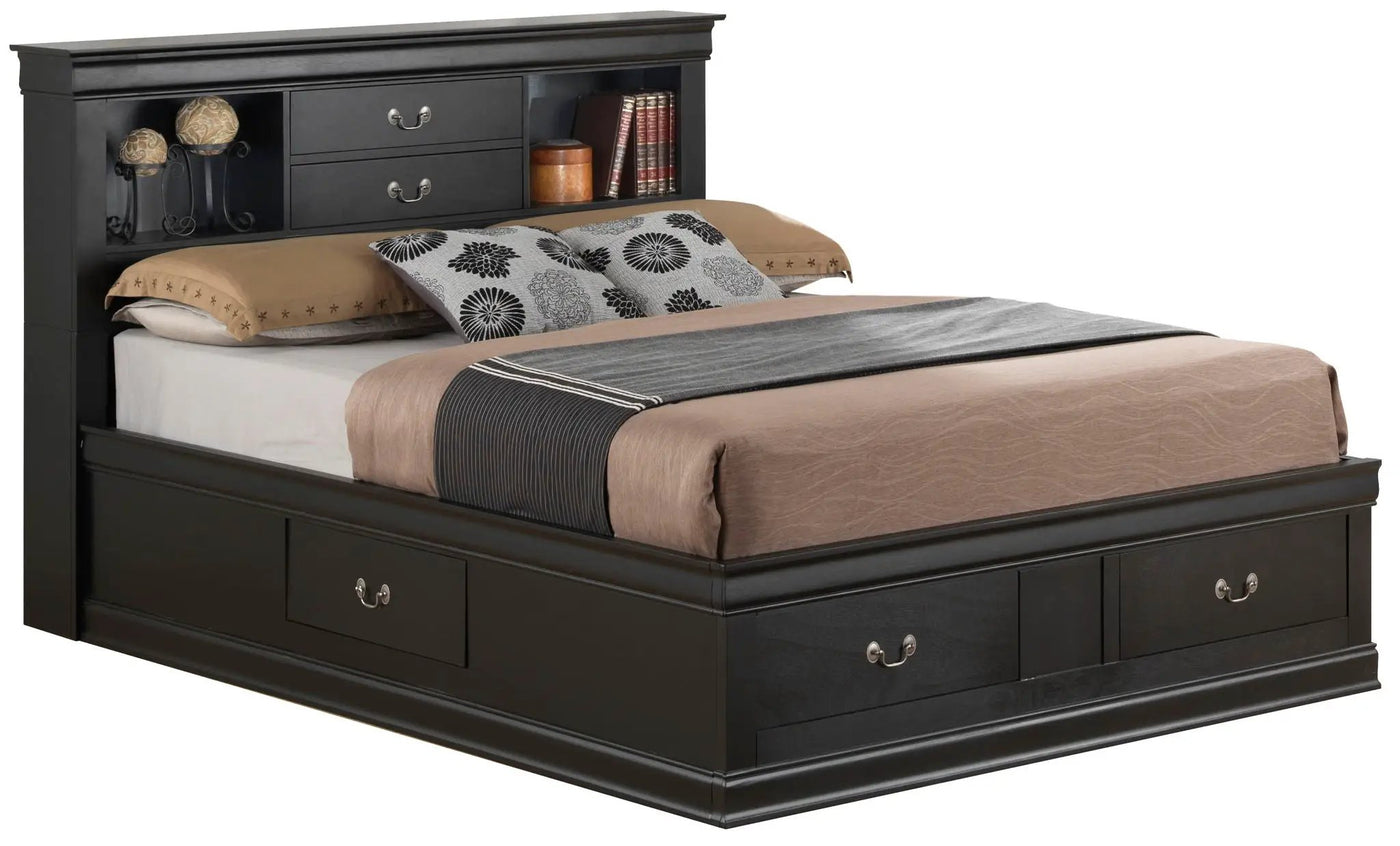 Traditional Style Bookcase Storage Bed by HouseOfZazla