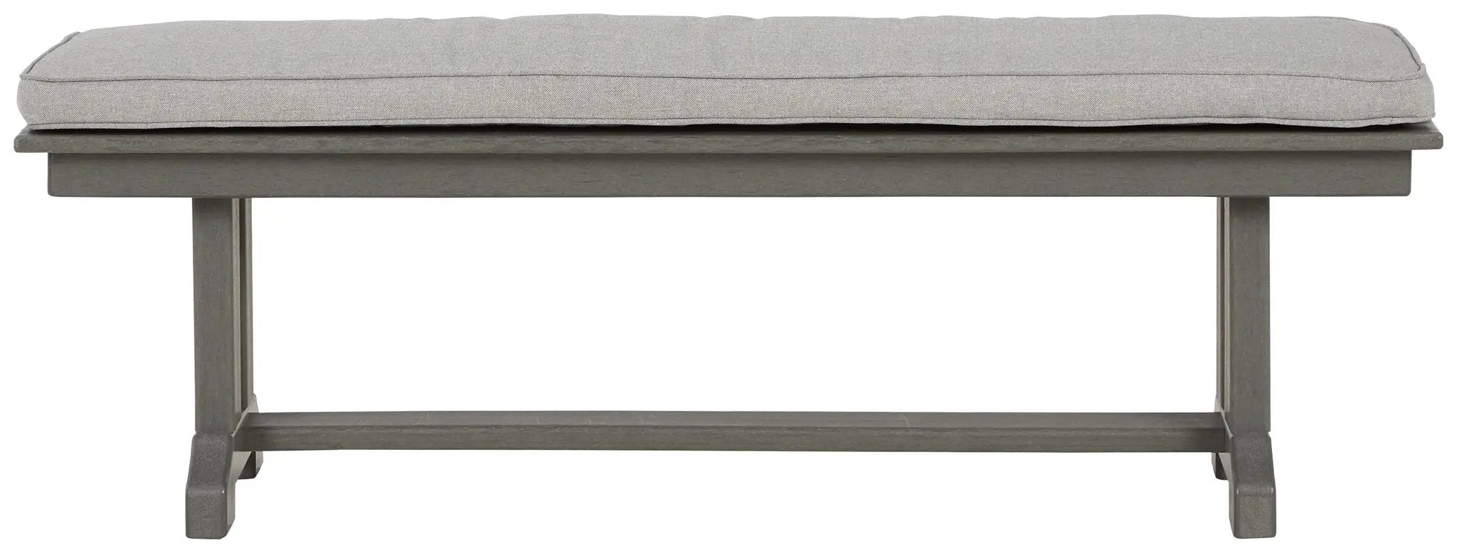 Visola - Bench with Cushion - Gray by Unique Piece Furniture
