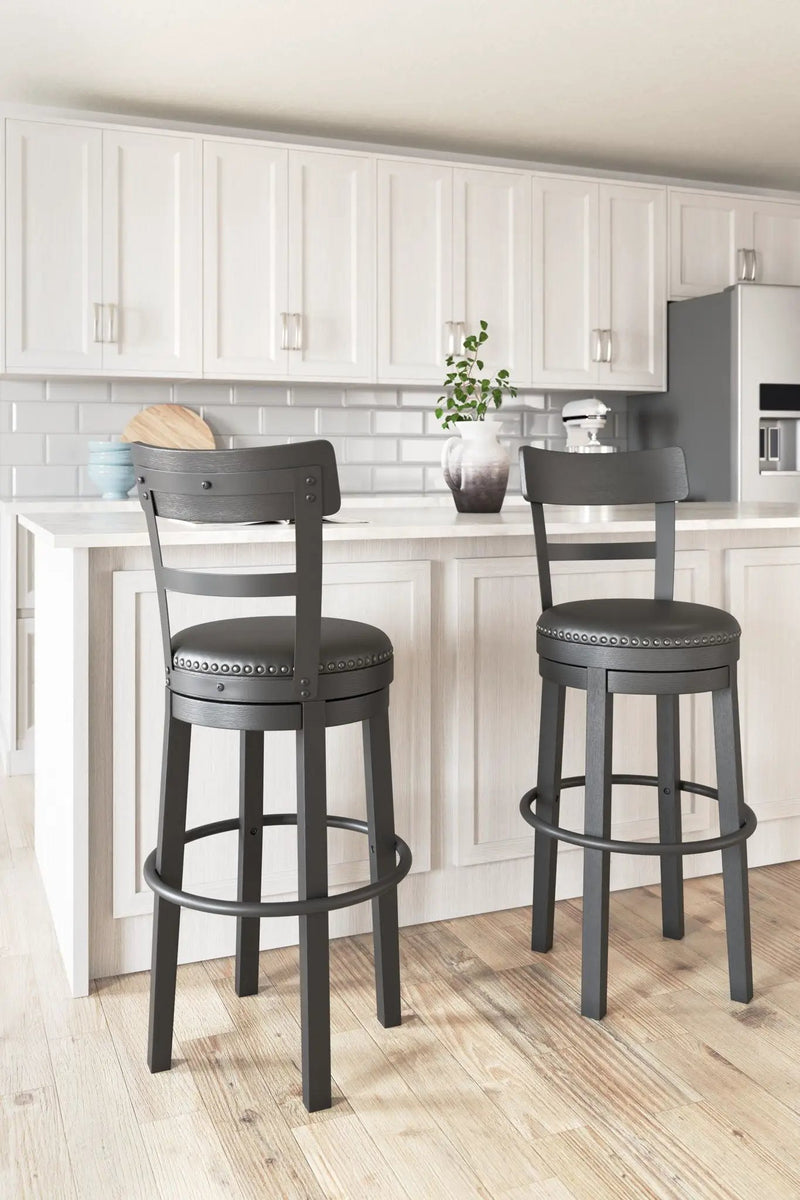 Valebeck - Tall Upholstered Swivel Barstool by Unique Piece Furniture