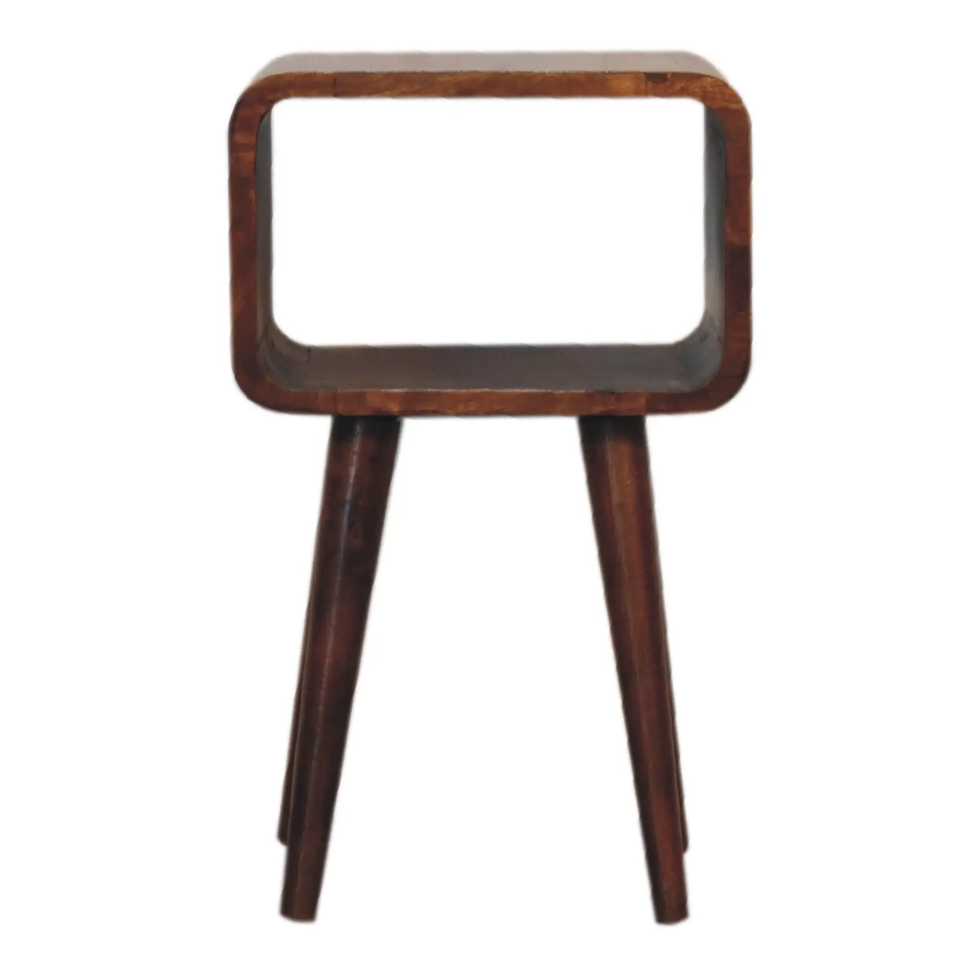 Minimalist Open Curved Nightstand by Unique Piece Furniture