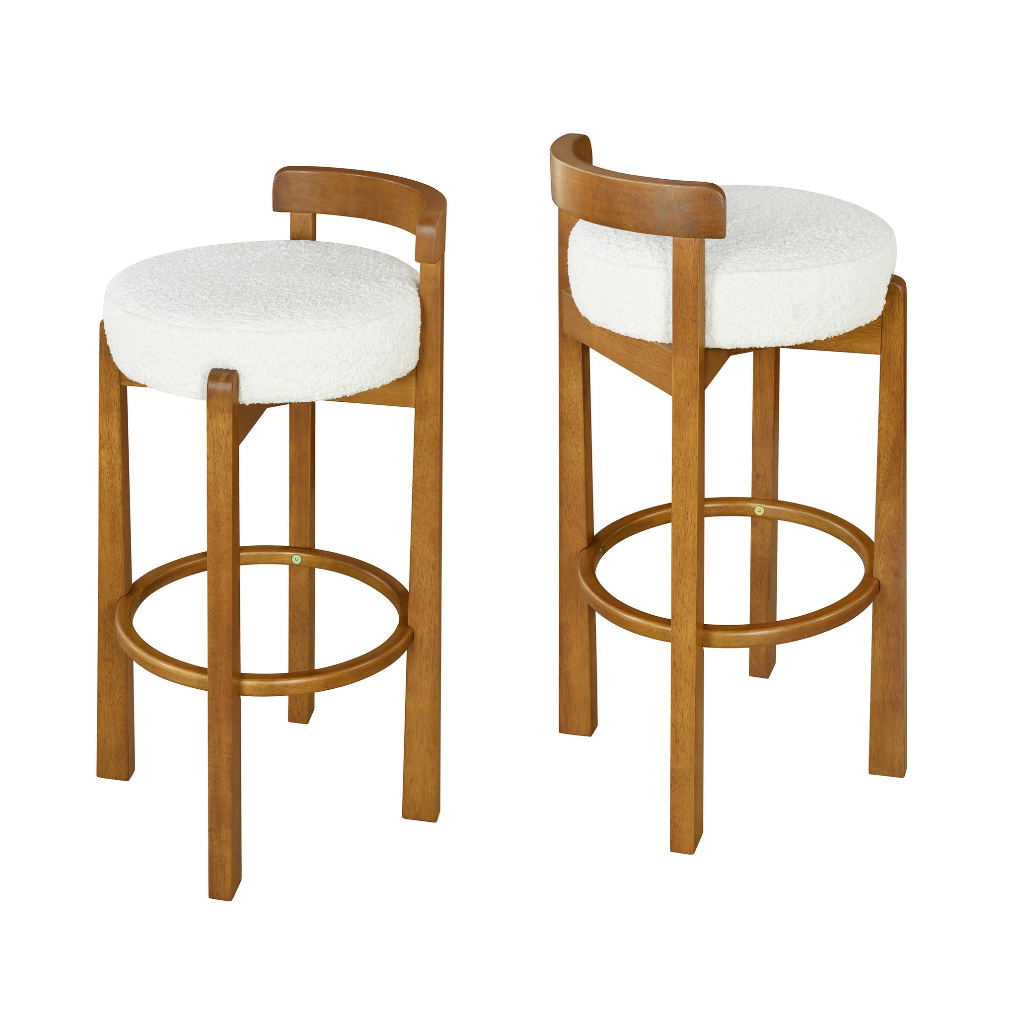 Elise Indoor Wooden Low Back Barstool by HouseOfZazla