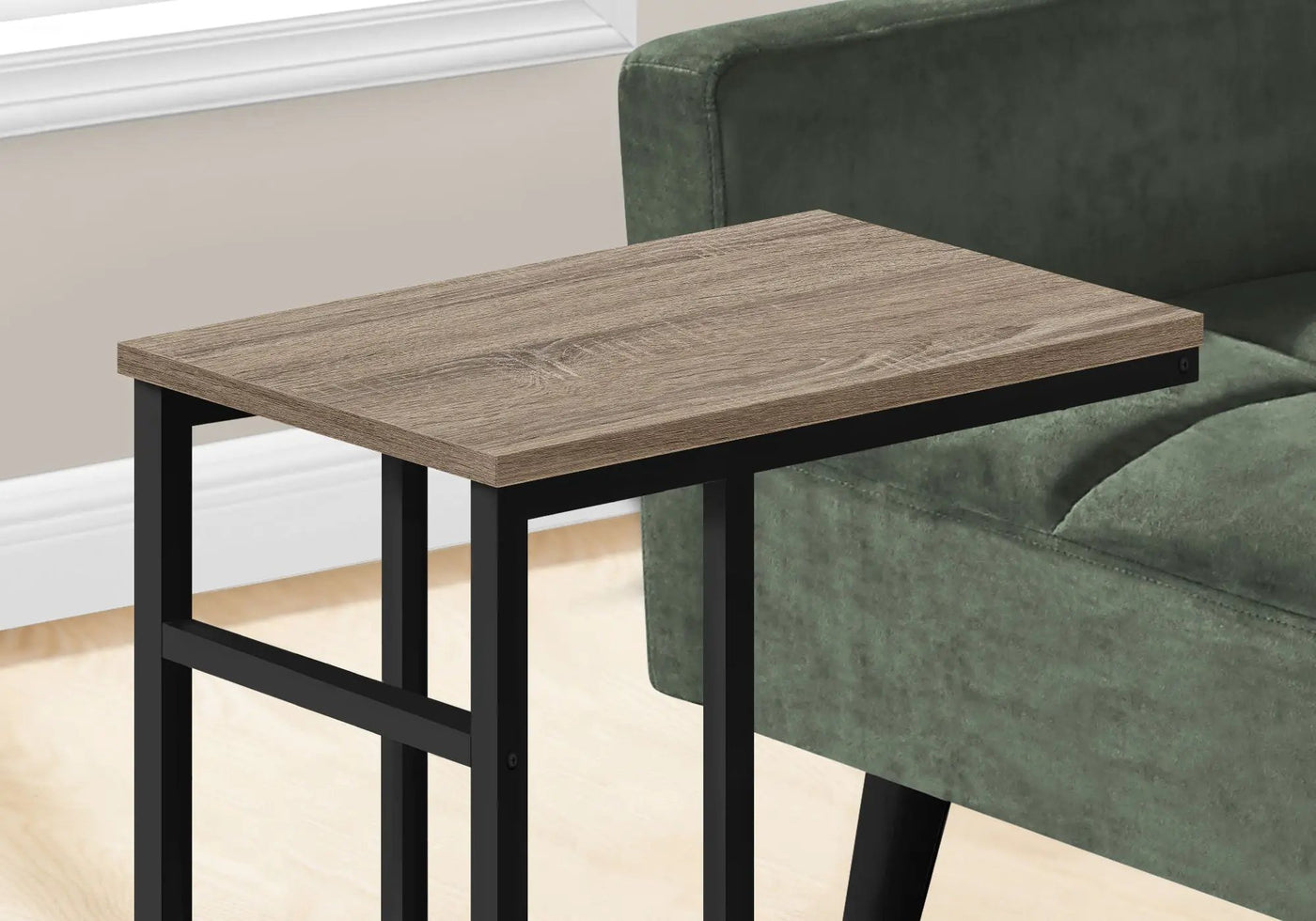 Accent Table, C-Shaped, Contemporary & Modern, Versatile Use by HouseOfZazla