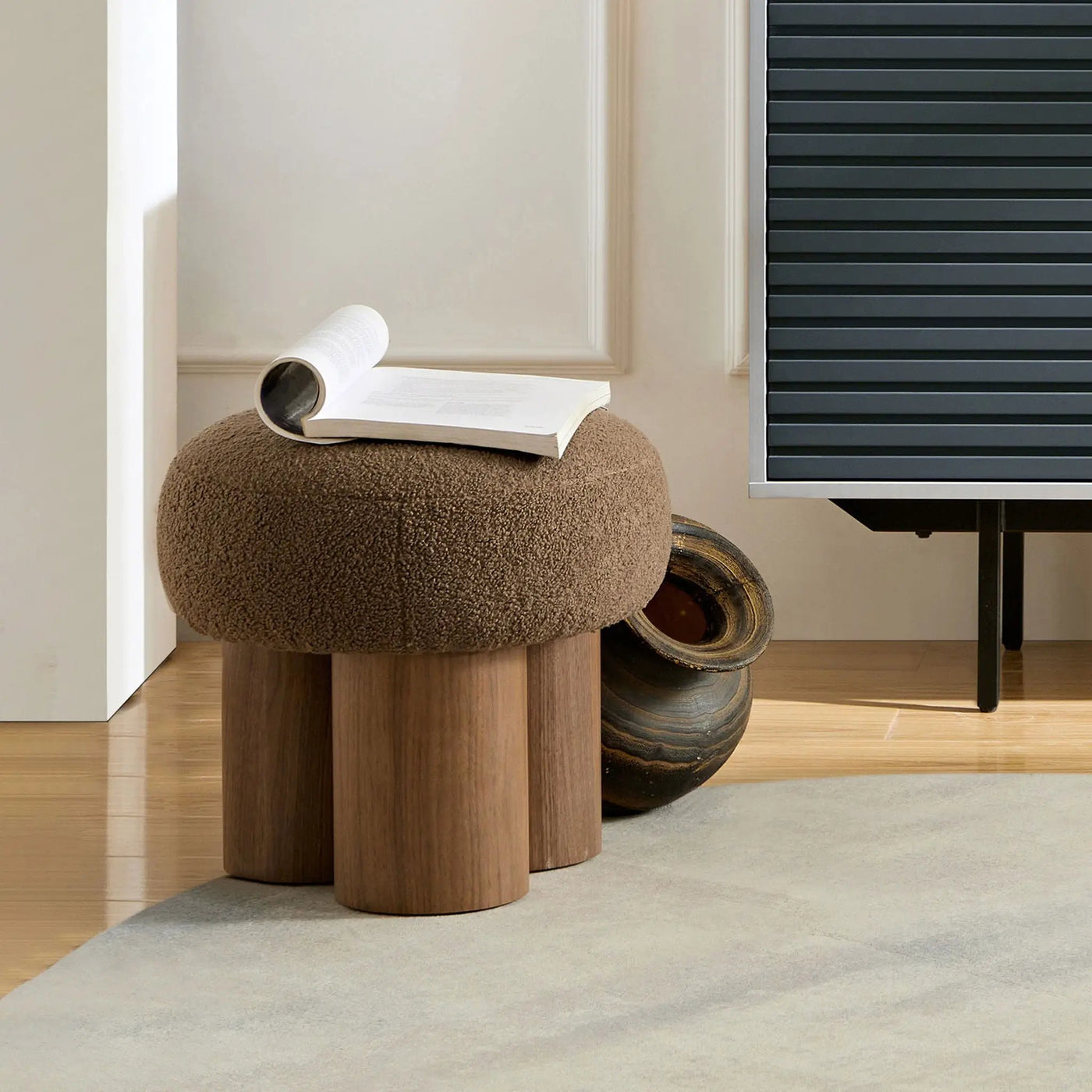 Versatile Mushroom Stool With Cushion by HouseOfZazla