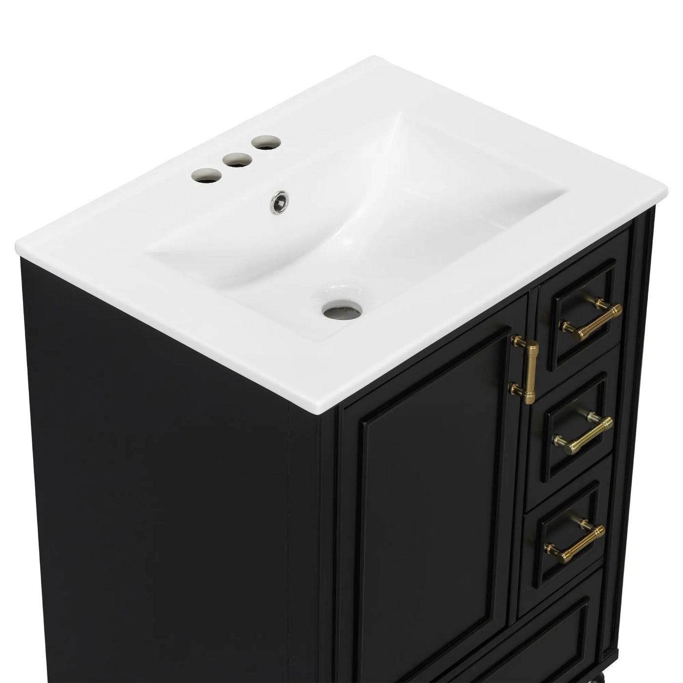 Traditional Bathroom Vanity Set With Soft Close Doors by HouseOfZazla