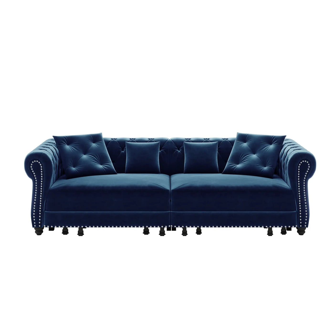 3 In 1 Convertible Sleeper Sofa Bed With Movable Ottoman by HouseOfZazla