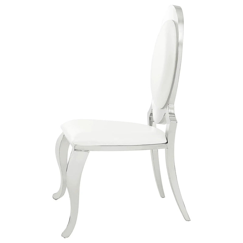 Anchorage Upholstered Dining Chair Cream White (Set of 2) by Unique Piece Furniture
