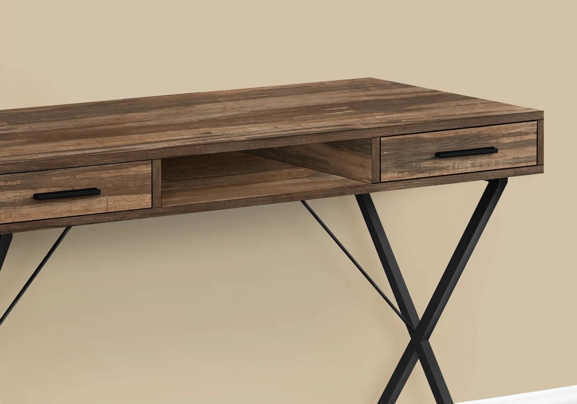 Contemporary Computer Desk with Storage Drawers by HouseOfZazla