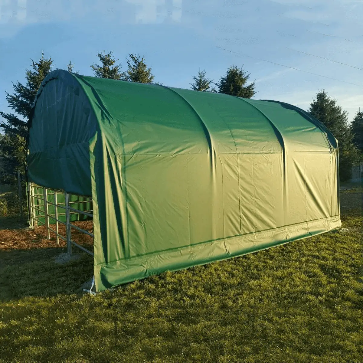 13' x 13' Livestock Corral Shelter with front door by Chery Industrial
