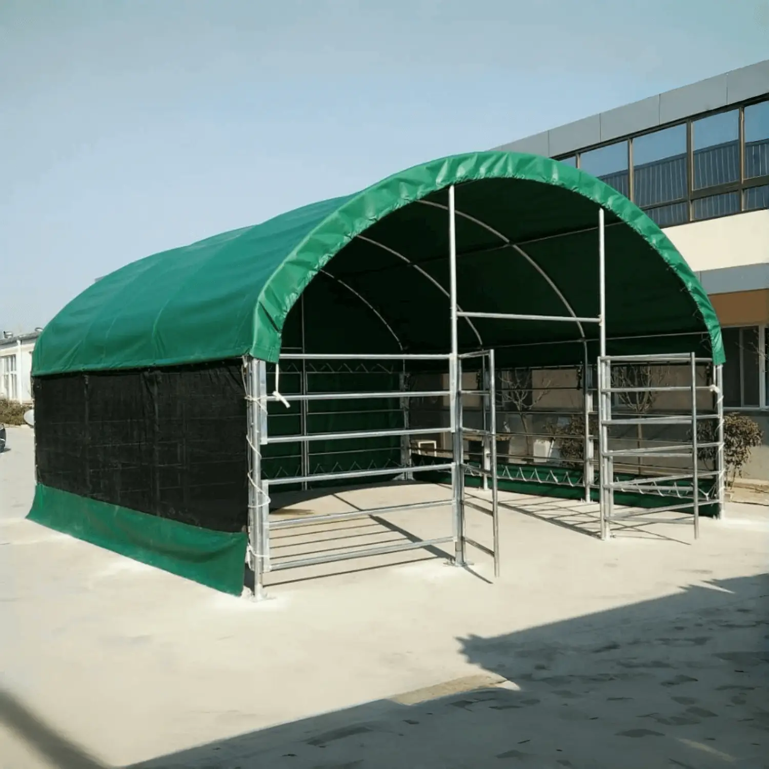 13' x 13' Livestock Corral Shelter with front door by Chery Industrial