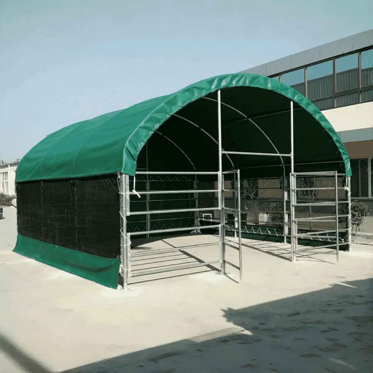 13' x 13' Livestock Corral Shelter with front door by Chery Industrial