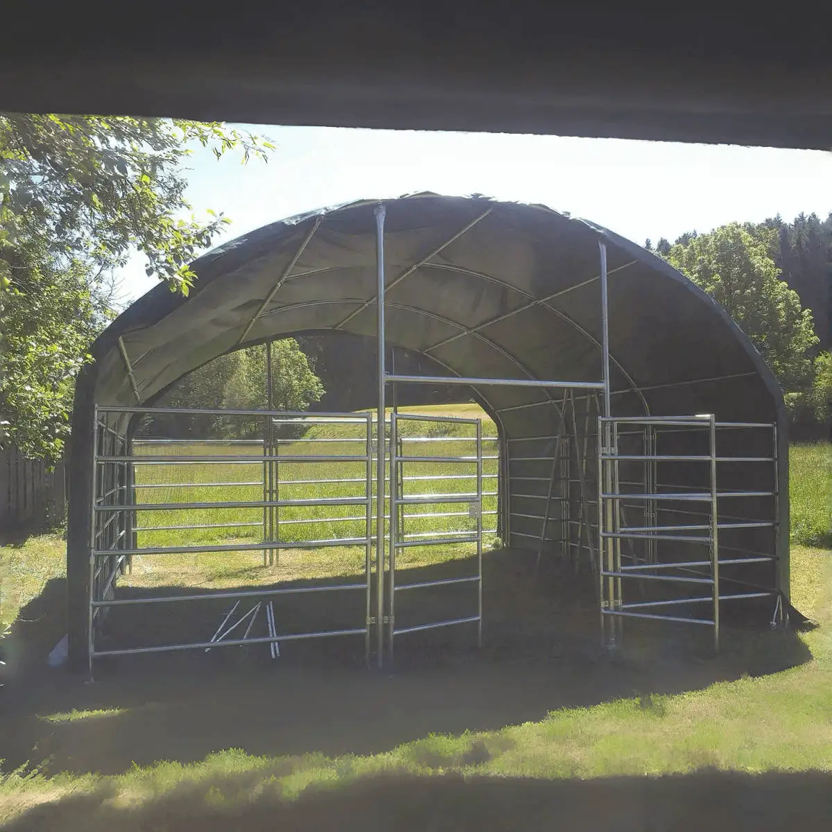13' x 13' Livestock Corral Shelter with front door by Chery Industrial