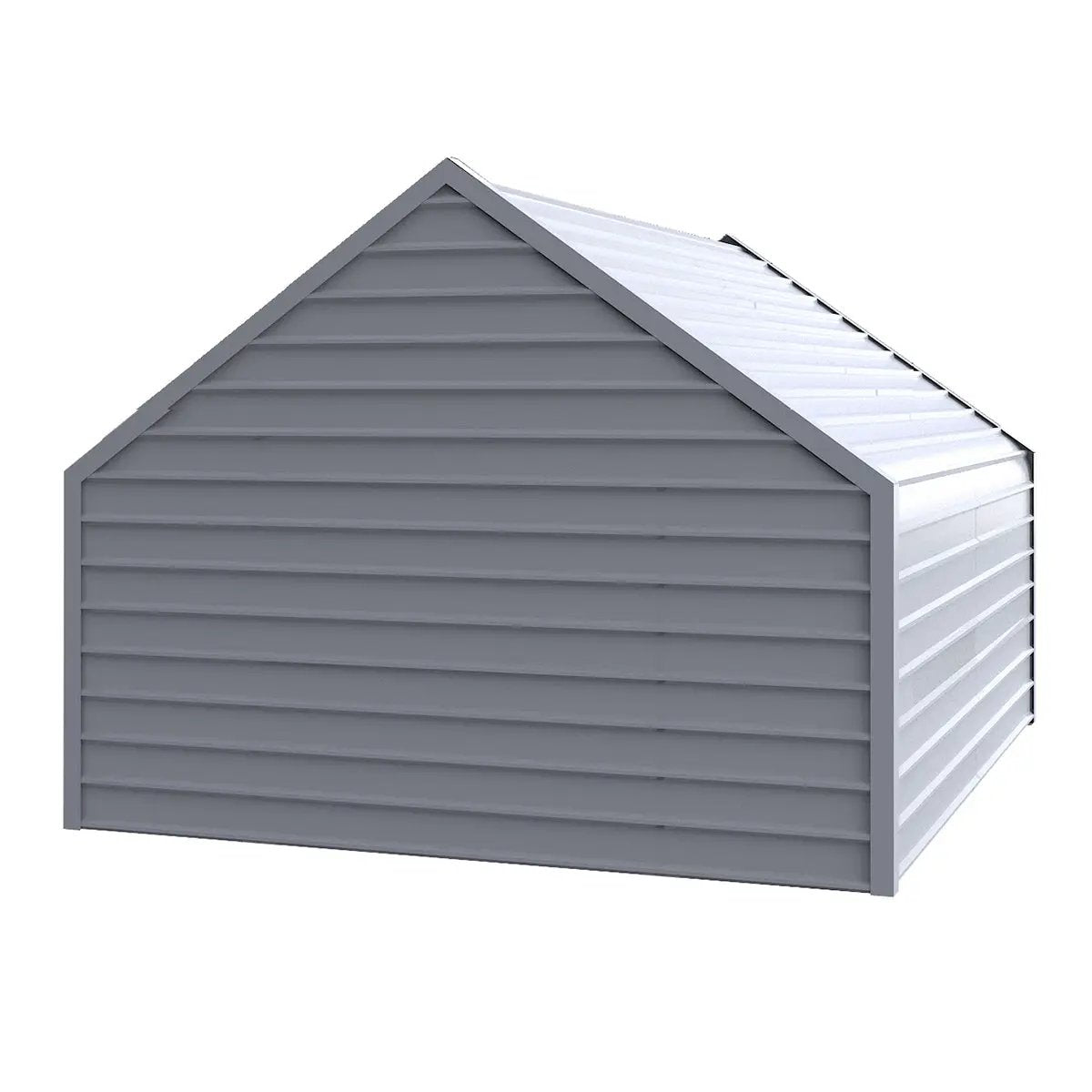 13ftx13ft Metal Livestock Shelter with Enclosed Rear Panel by Chery Industrial