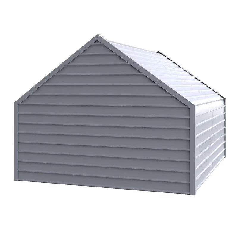 13ftx13ft Metal Livestock Shelter with Enclosed Rear Panel by Chery Industrial