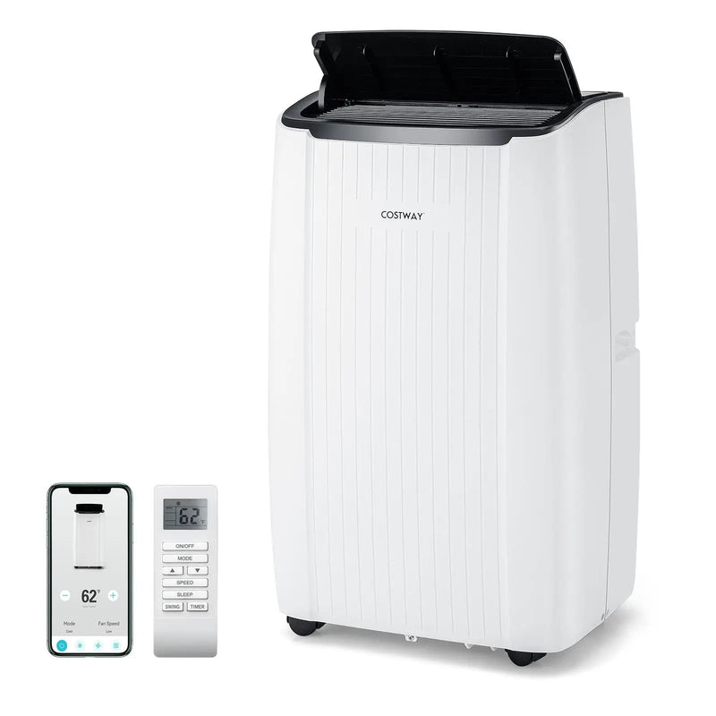 12000 BTU Portable Air Conditioner 4-in-1 Smart WiFi Enabled Home AC Unit with Heat by DirectDeals