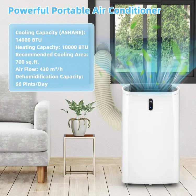 14,000 BTU Smart Portable AC – App & WiFi by DirectDeals