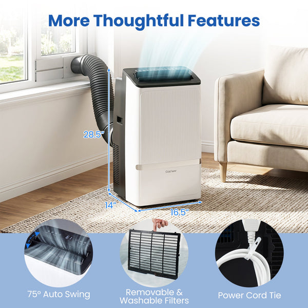 14000 BTU Portable Air Conditioner with WiFi & Dehumidifier, photo 2 of 8