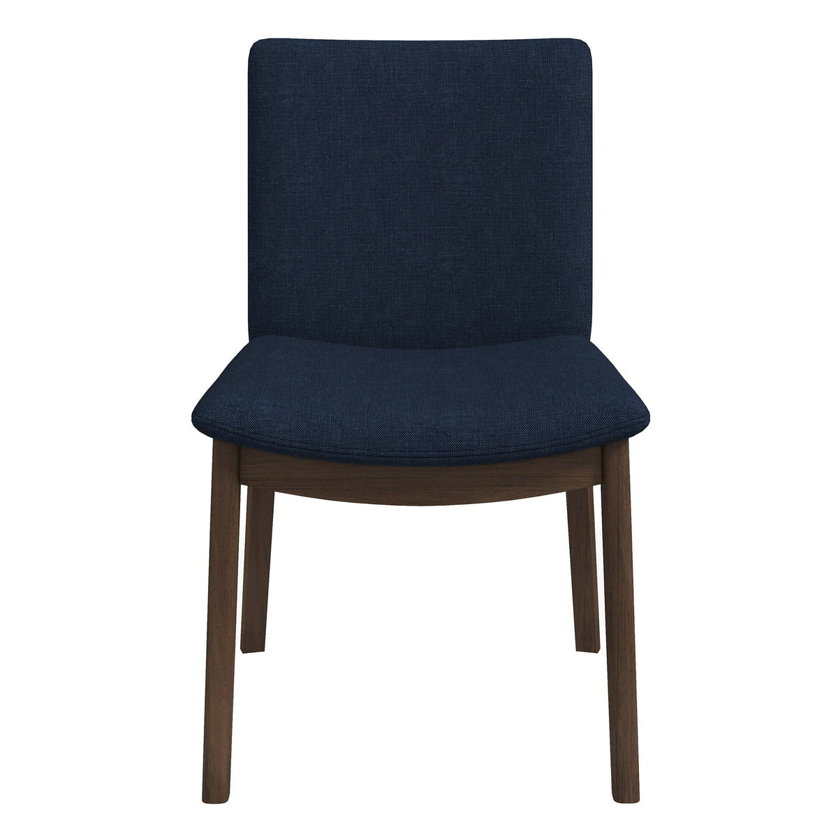 Mid-Century Modern Solid Wood Dining Chair Set with Fabric Upholstery - Multiple Colors, photo 2 of 40