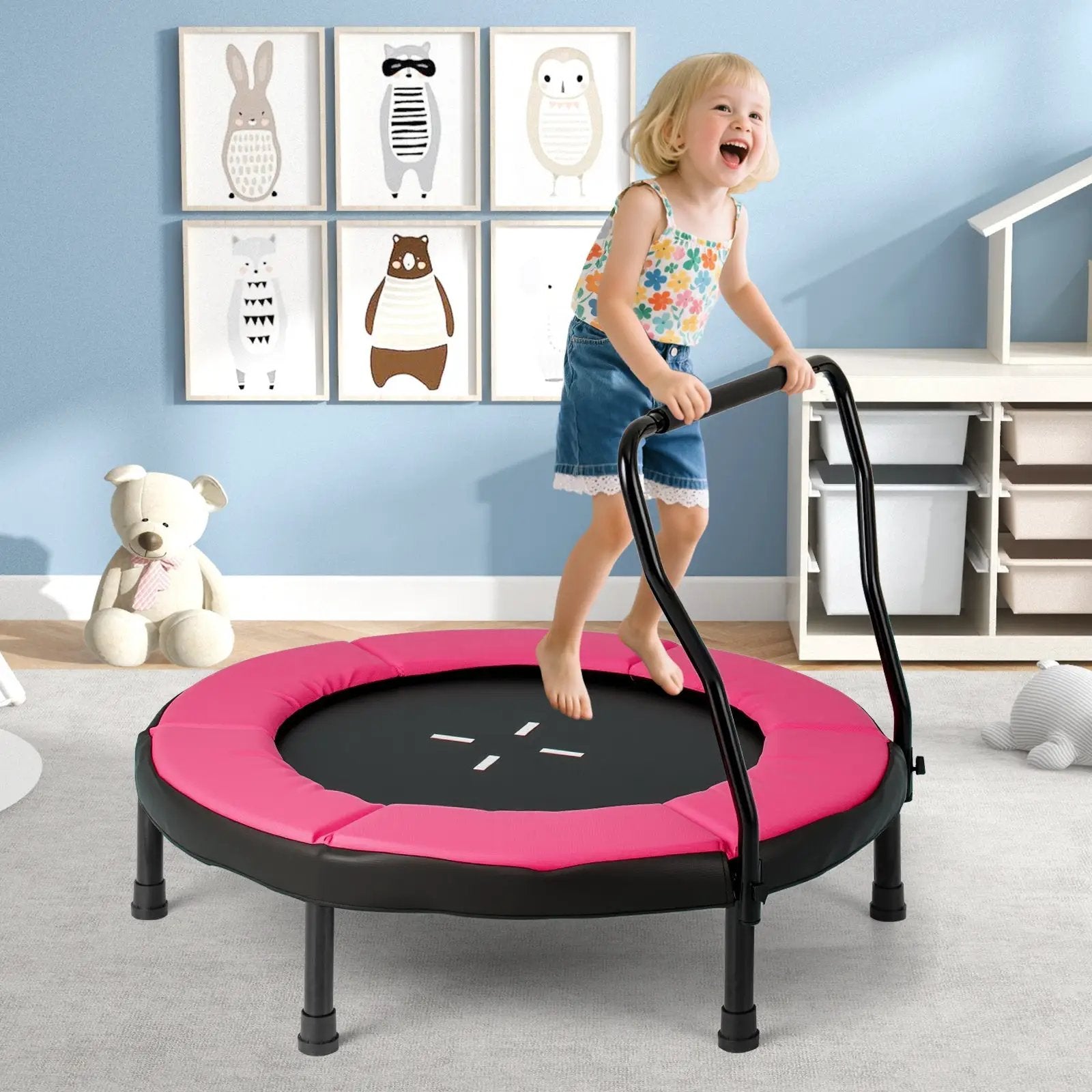 40 Inch Trampoline for Kids Indoor Outdoor Fitness Trampoline by DirectDeals